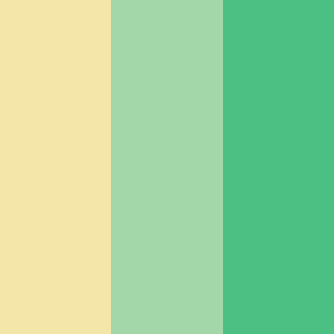 Download light green spring color palette PNG image (square)