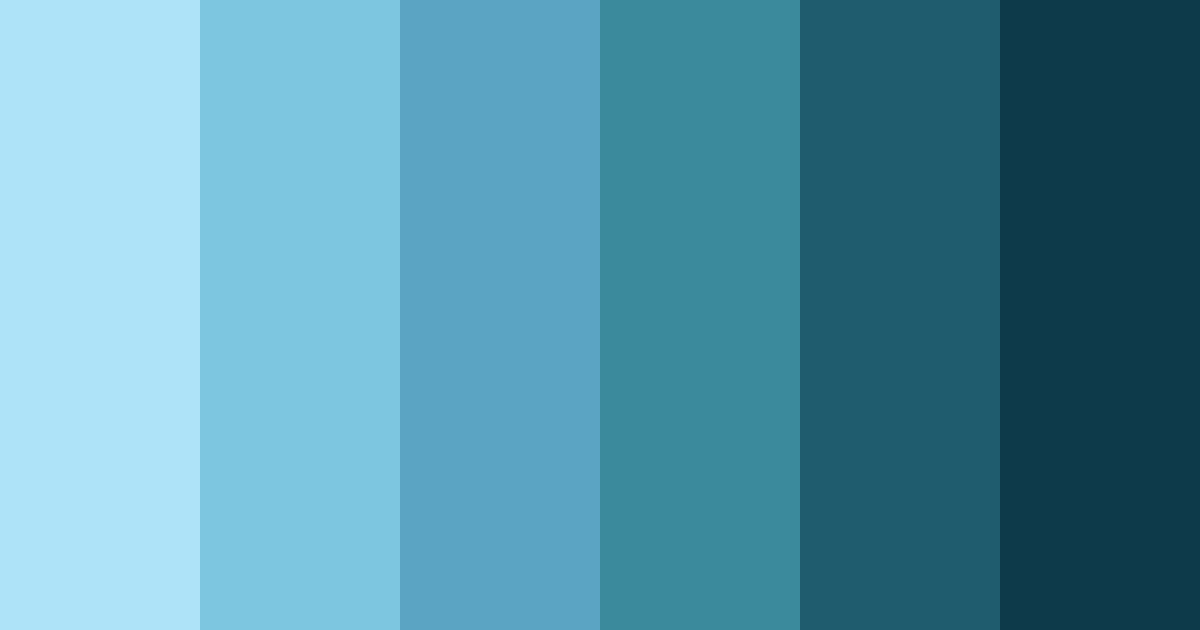 Download aqua harmony color palette PNG image (landscape)