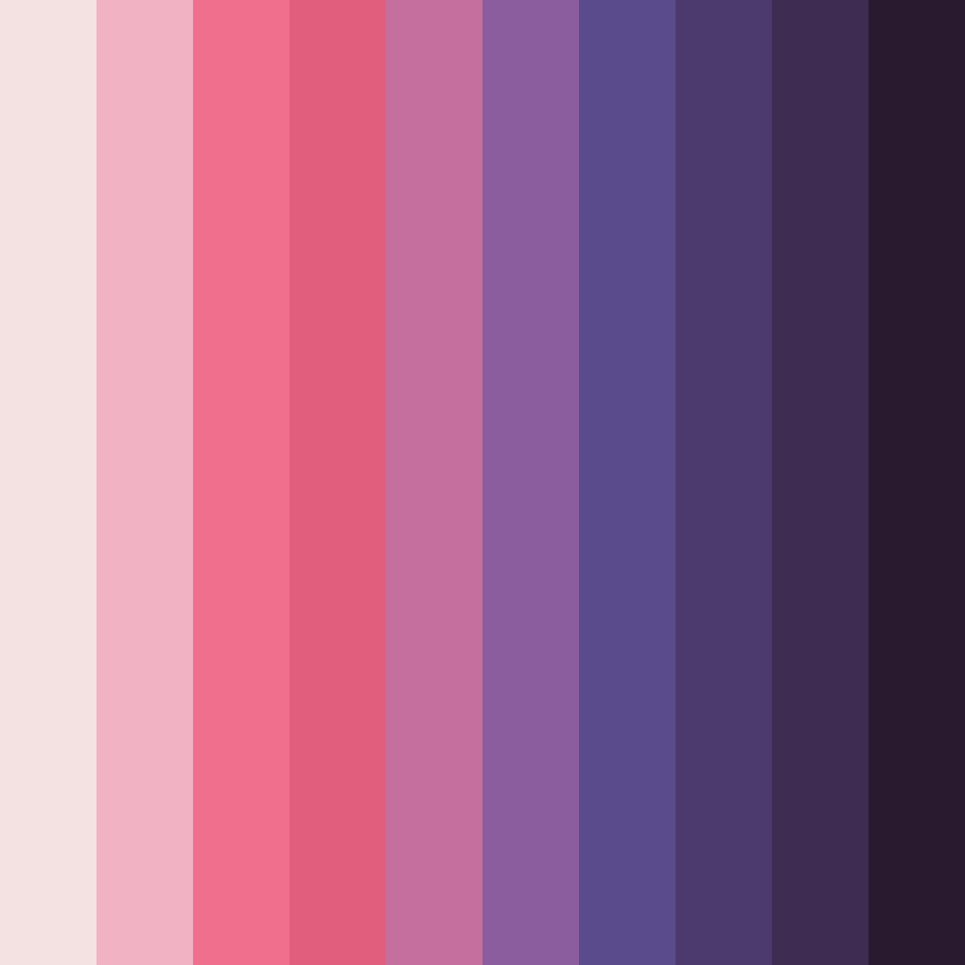 Download pink floral color palette PNG image (square)