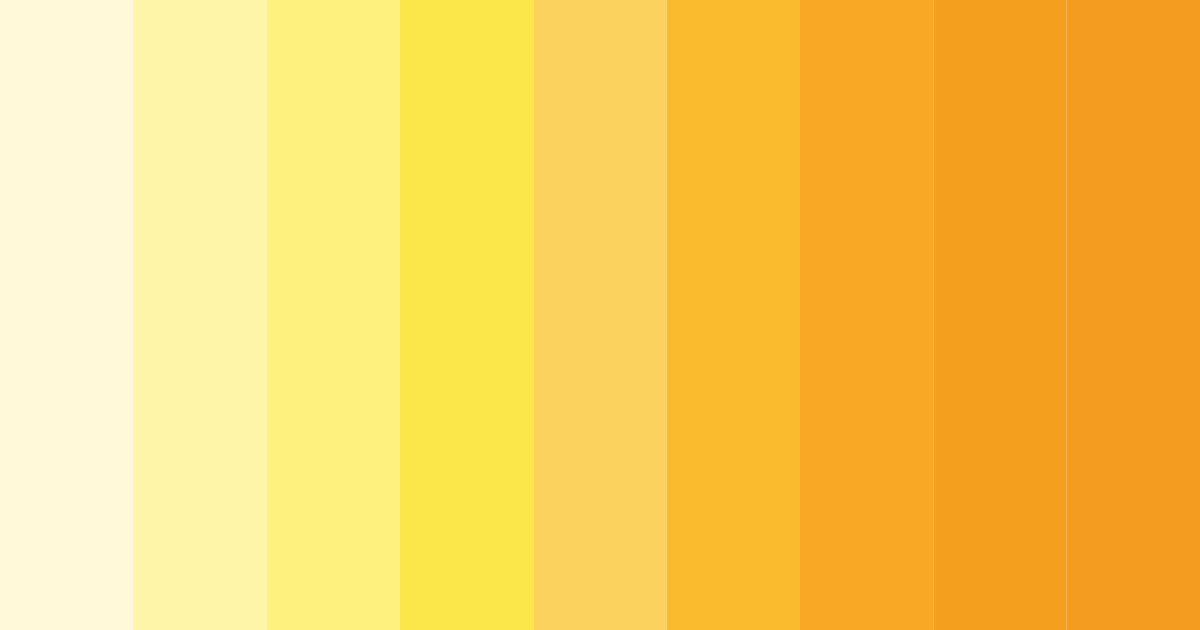 Download bright yellow color palette PNG image (landscape)