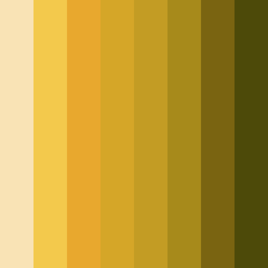 Download golden harvest color palette PNG image (square)