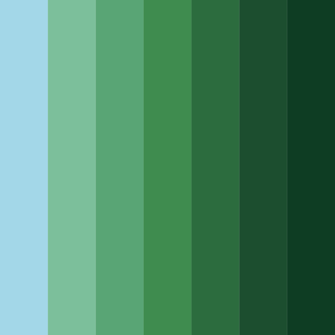 Download verdant horizon color palette PNG image (square)