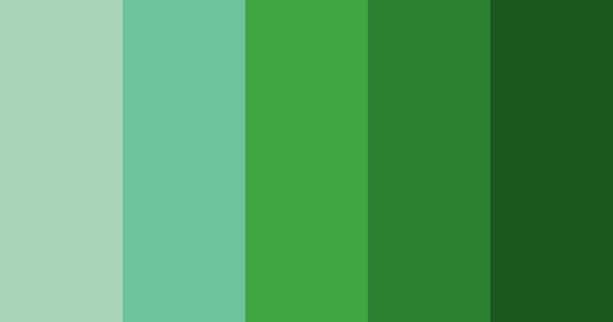 Download emerald haven color palette PNG image (landscape)