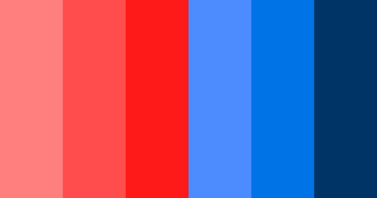 Download crimson azure harmony color palette PNG image (landscape)