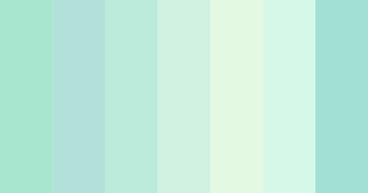 Download serene seafoam dream color palette PNG image (landscape)