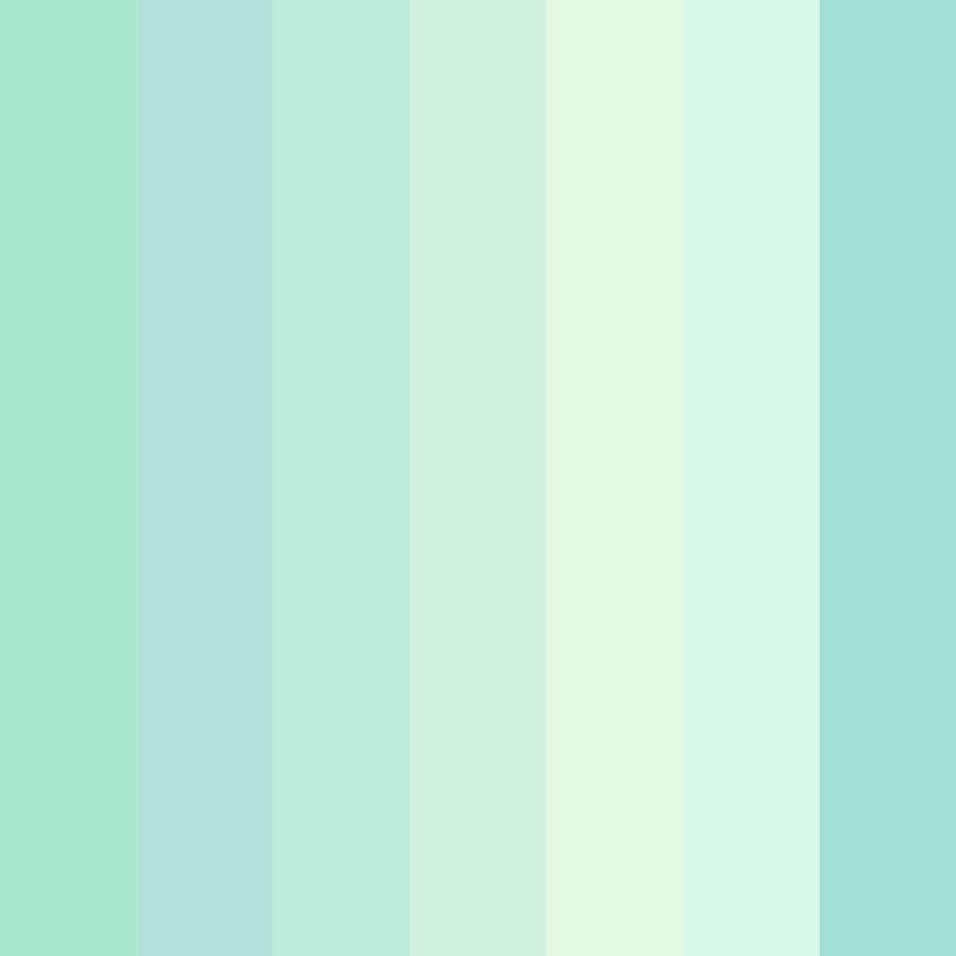 Download serene seafoam dream color palette PNG image (square)