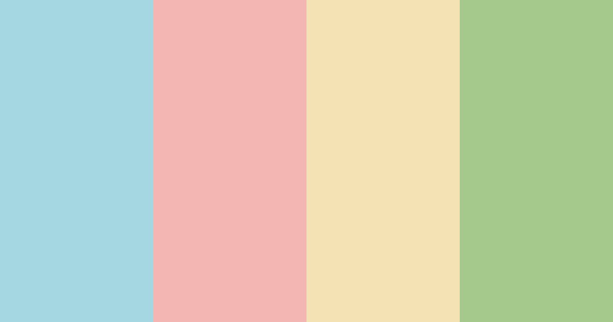 Download blue green harmony color palette PNG image (landscape)