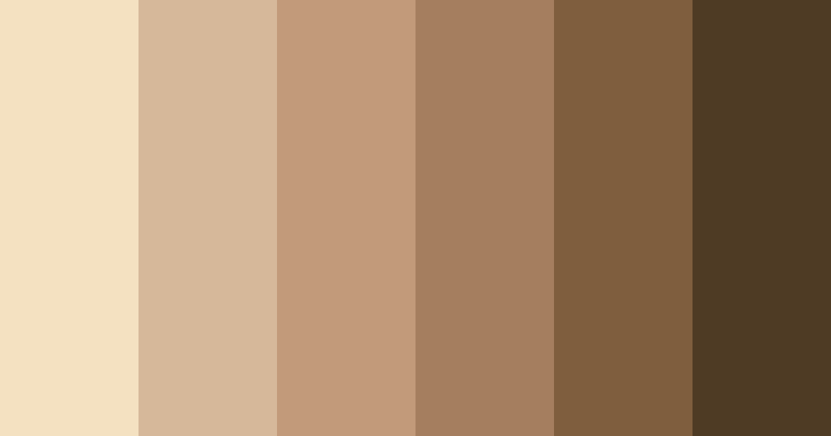 Download cocoa bear hues color palette PNG image (landscape)