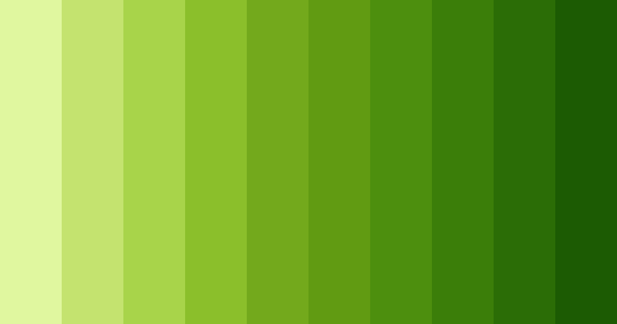 Download shades of green and yellow color palette PNG image (landscape)