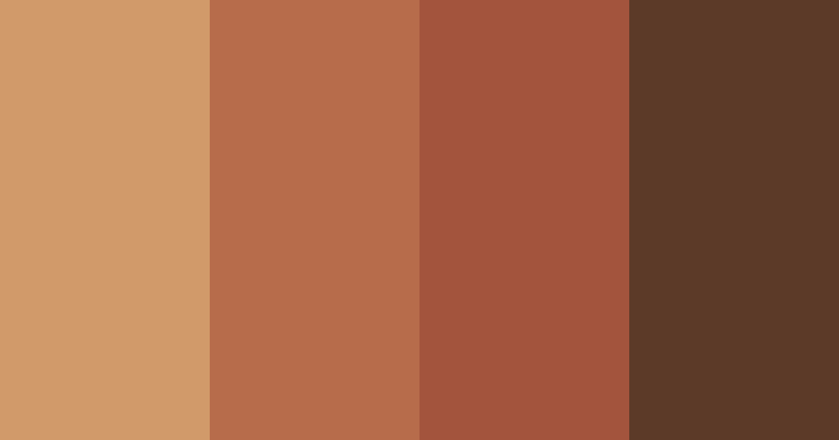 Download copper shades color palette PNG image (landscape)