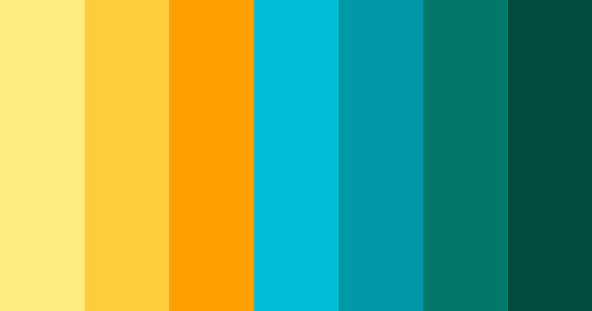 Download tropical sunrise serenity color palette PNG image (landscape)