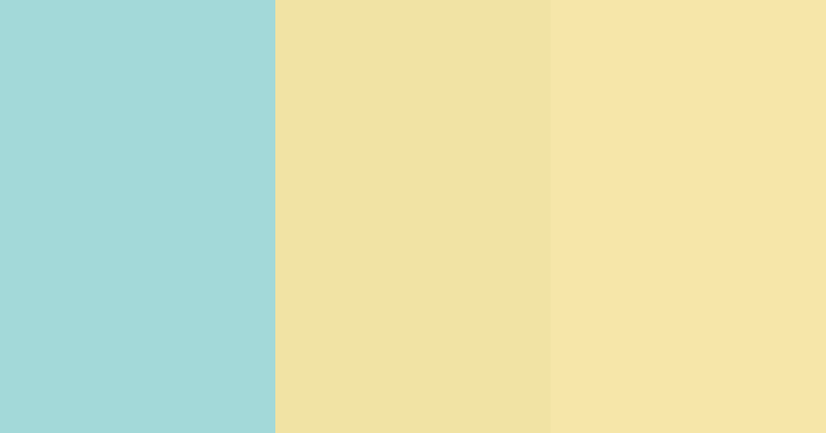 Download turquoise yellow color palette PNG image (landscape)