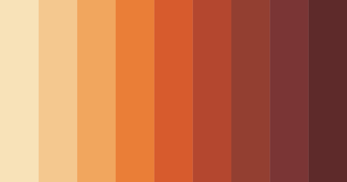 Download orange sunset color palette PNG image (landscape)