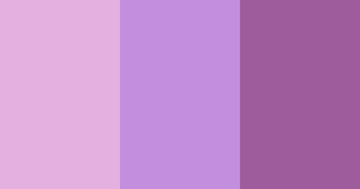 Download sweet lavender dreams color palette PNG image (landscape)