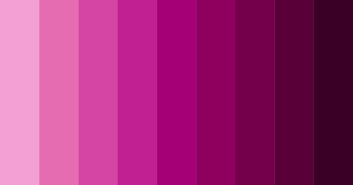 Download blooming fuchsia color palette PNG image (landscape)