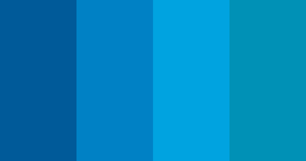 Download blue ocean color palette PNG image (landscape)