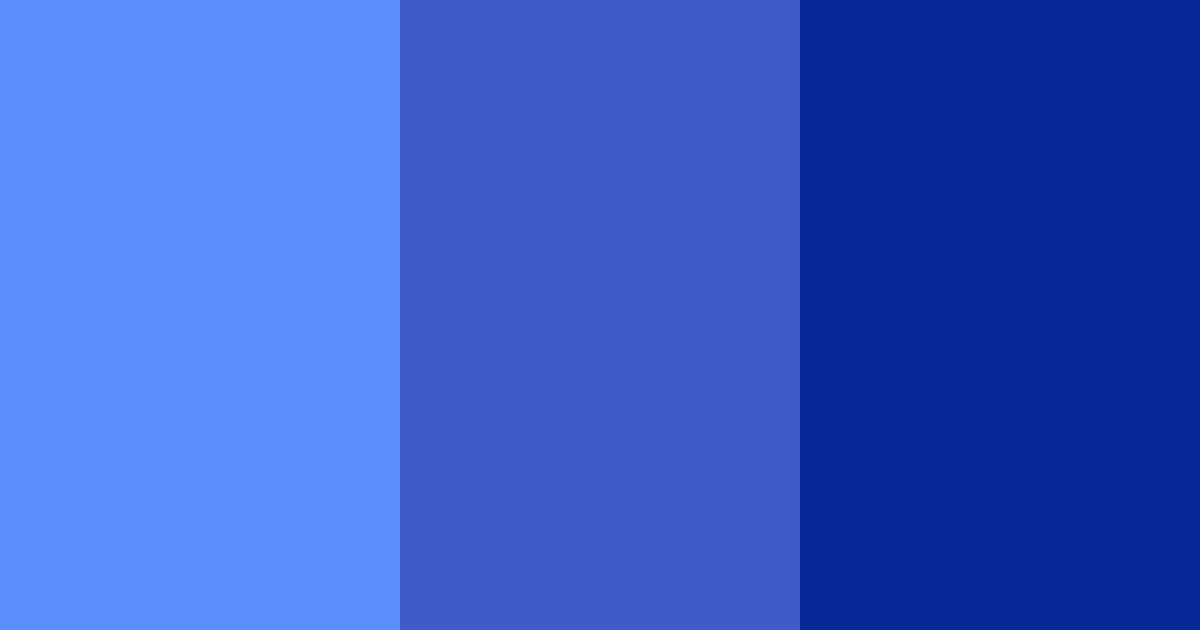 Download midnight sapphire dream color palette PNG image (landscape)