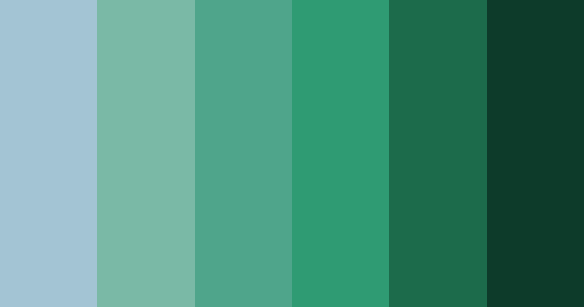 Download deep teal color palette PNG image (landscape)