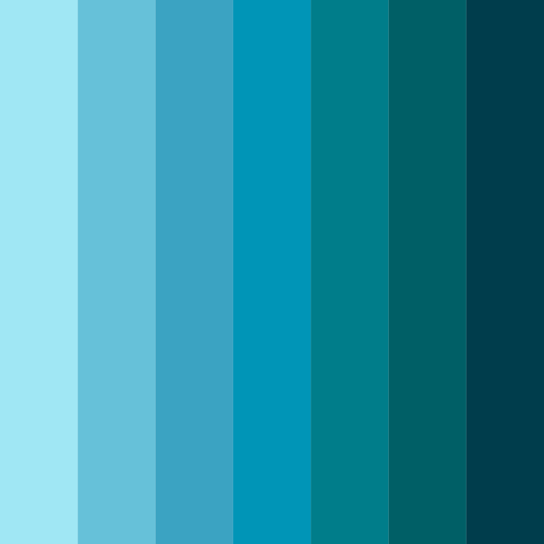 Download blue depths color palette PNG image (square)