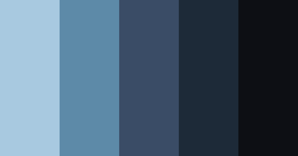 Download shades of blue space color palette PNG image (landscape)