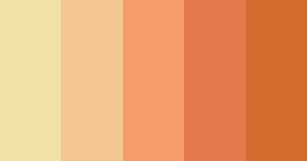 Download orange sunset color palette PNG image (landscape)