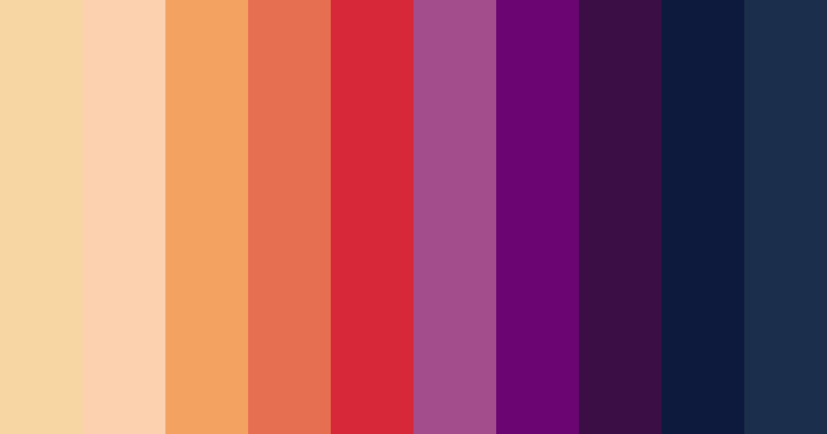 Download dawn's embrace color palette PNG image (landscape)