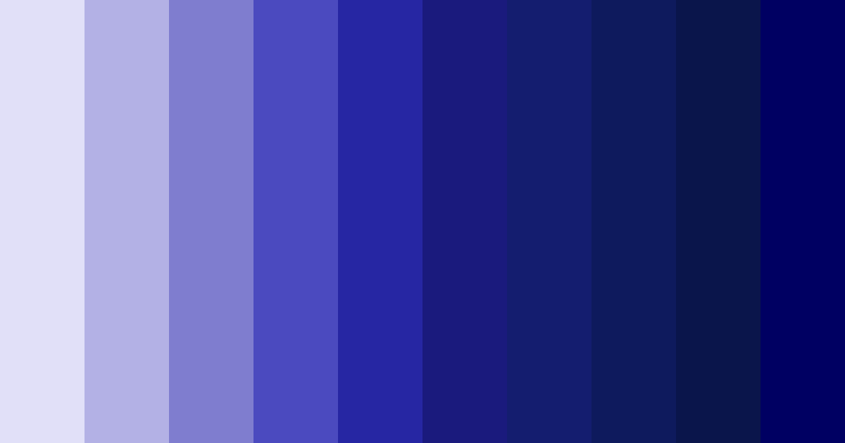 Download midnight serenade color palette PNG image (landscape)