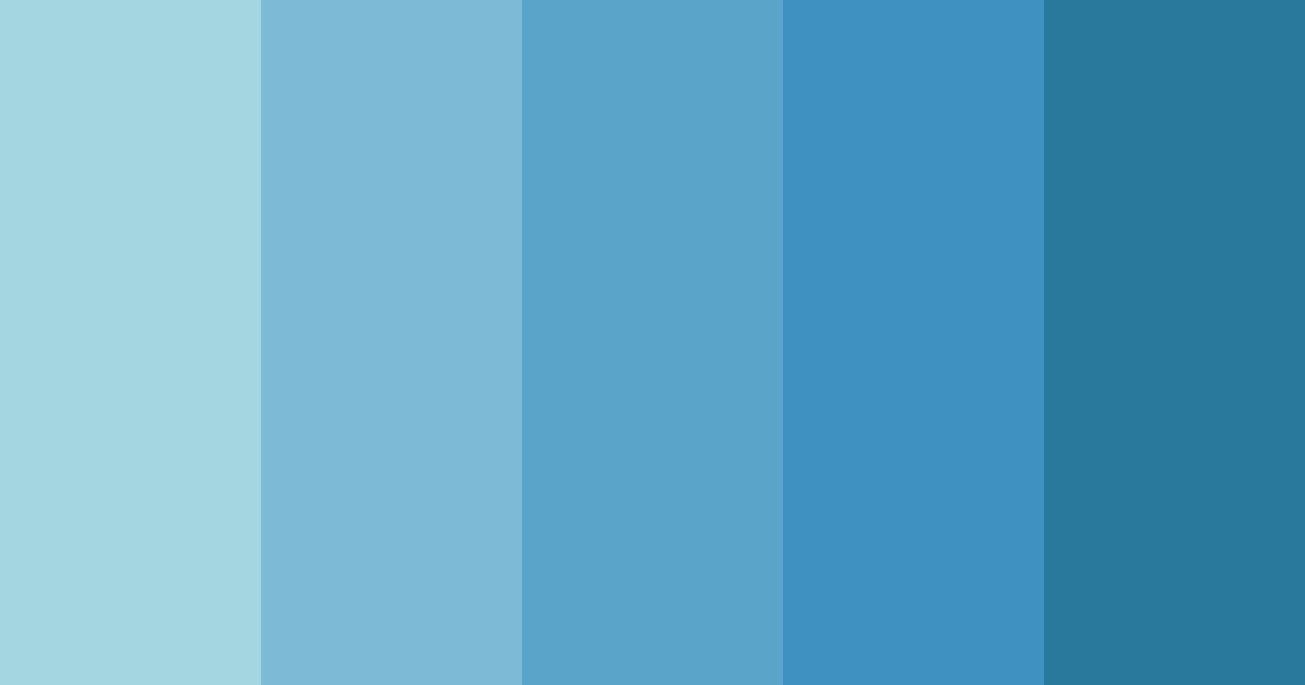 Download sky blue shades color palette PNG image (landscape)