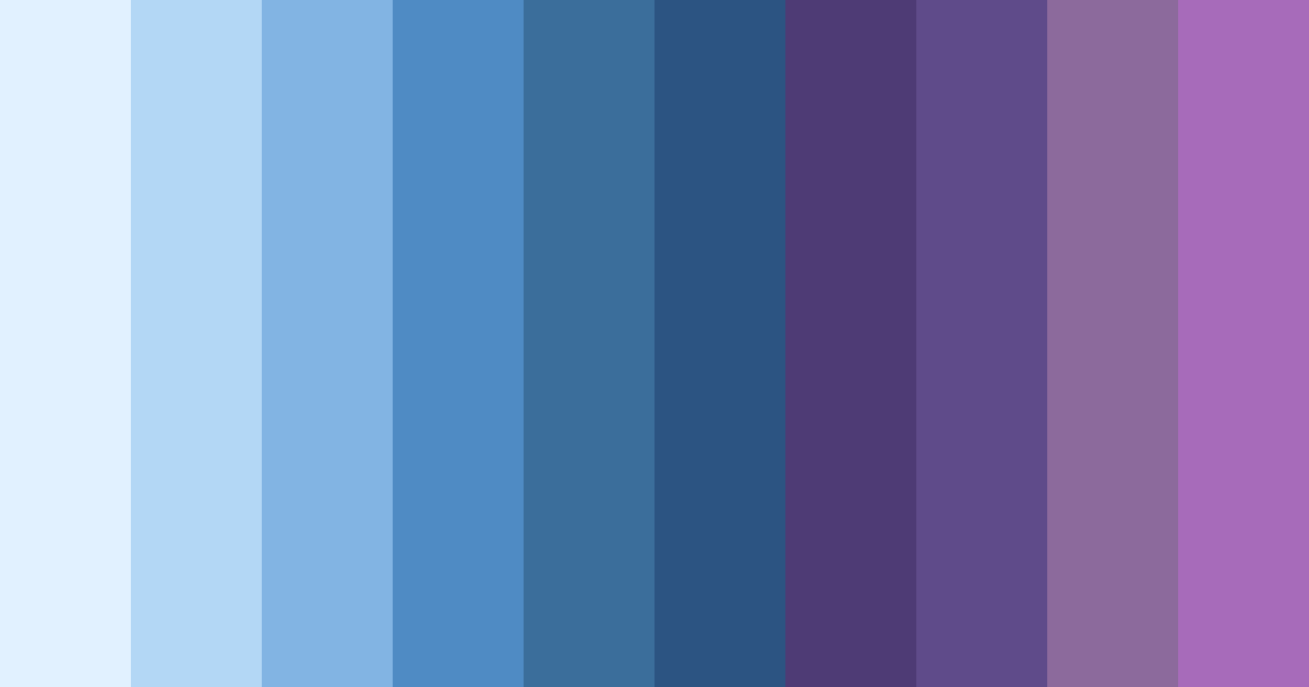 Download azure dreams color palette PNG image (landscape)