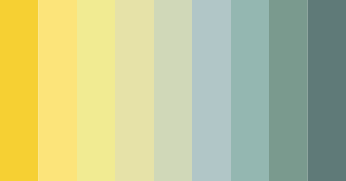 Download sunny yellow color palette PNG image (landscape)