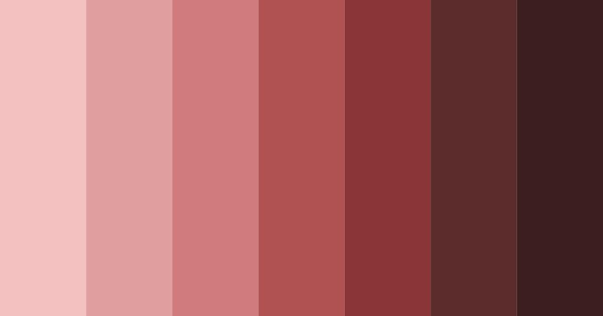 Download dusty red shades color palette PNG image (landscape)