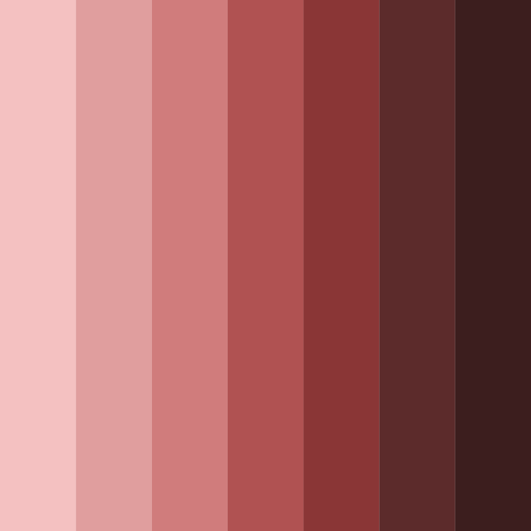 Download dusty red shades color palette PNG image (square)