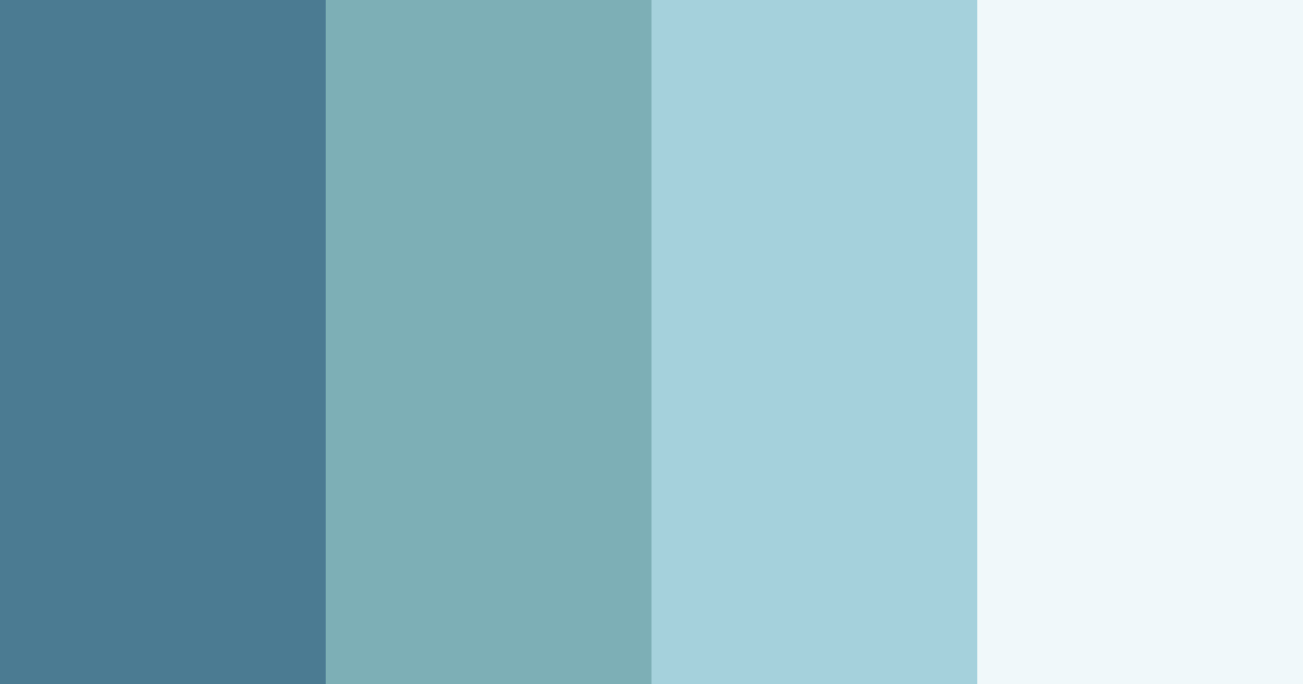 Download teal ocean color palette PNG image (landscape)