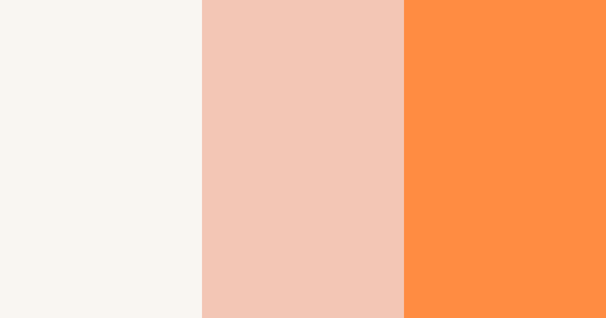 Download soft coral color palette PNG image (landscape)
