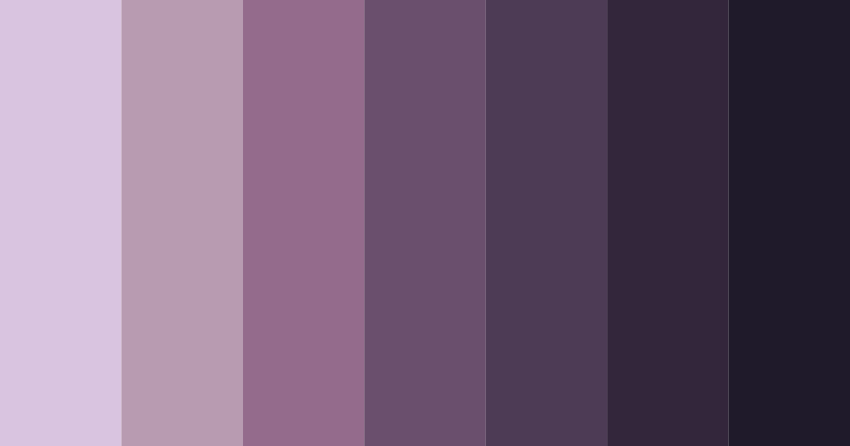 Download dusky thicket color palette PNG image (landscape)