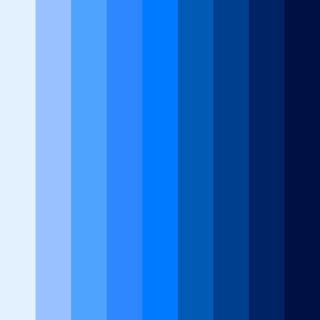 Download blue gaming color palette PNG image (square)