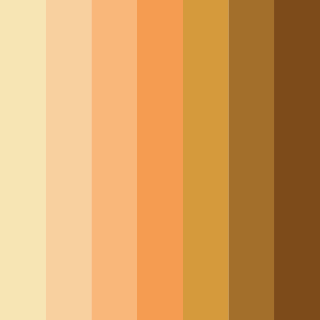 Download warm yellow color palette PNG image (square)