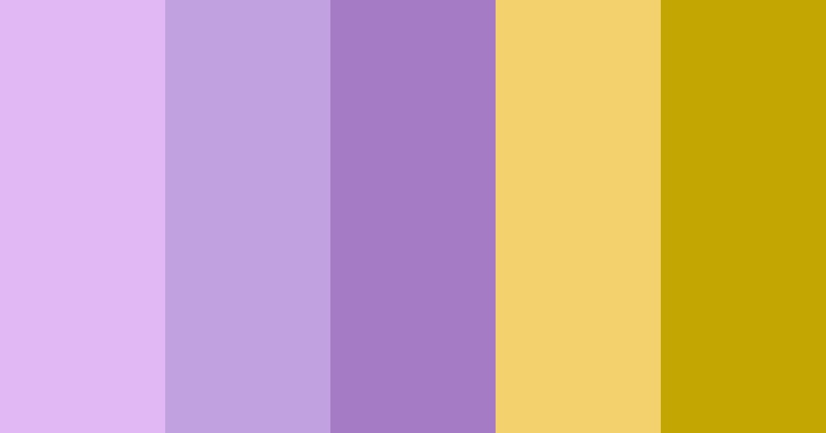 Download sunset blossoms color palette PNG image (landscape)