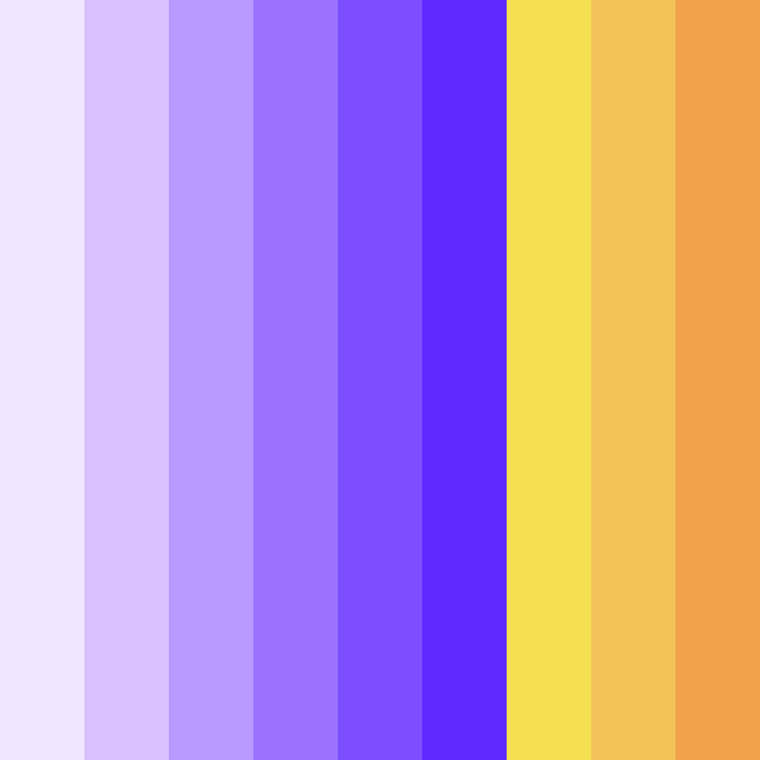 Download sunset dreams color palette PNG image (square)