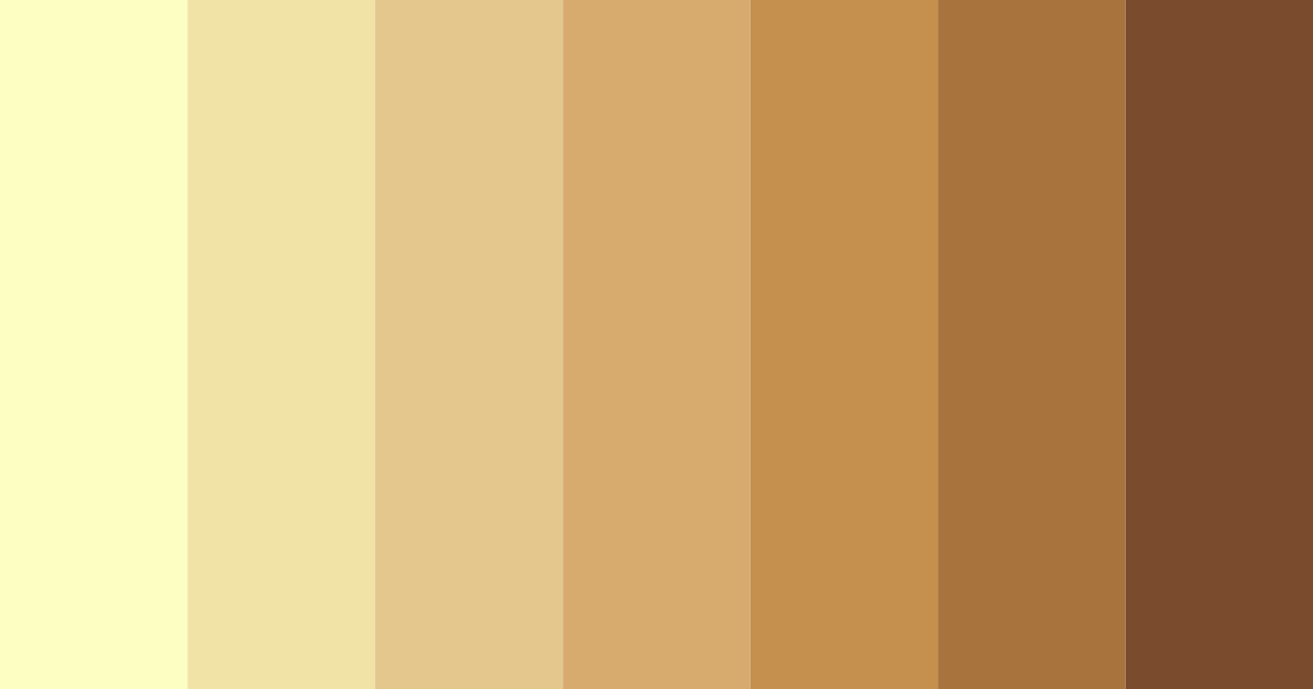 Download soft yellow color palette PNG image (landscape)