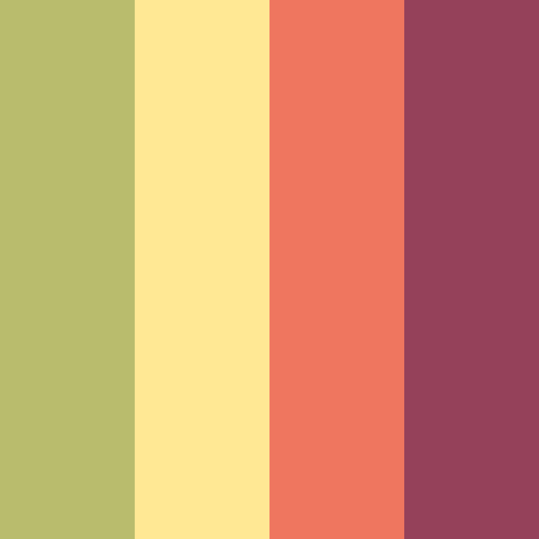 Download muted sunset color palette PNG image (square)