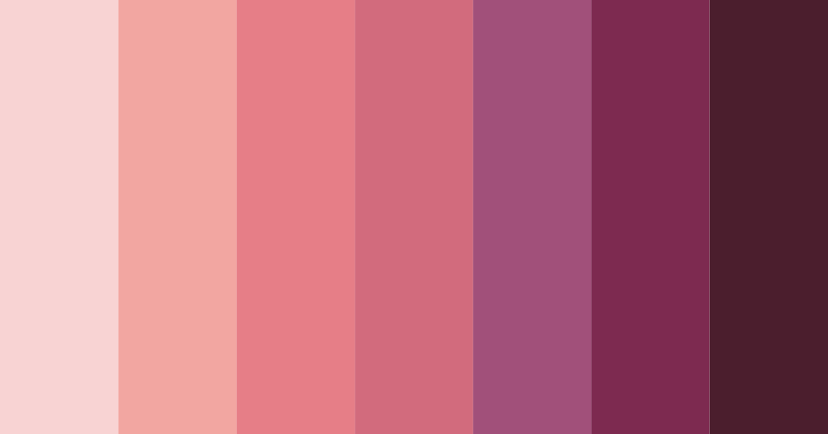 Download pink cherry color palette PNG image (landscape)
