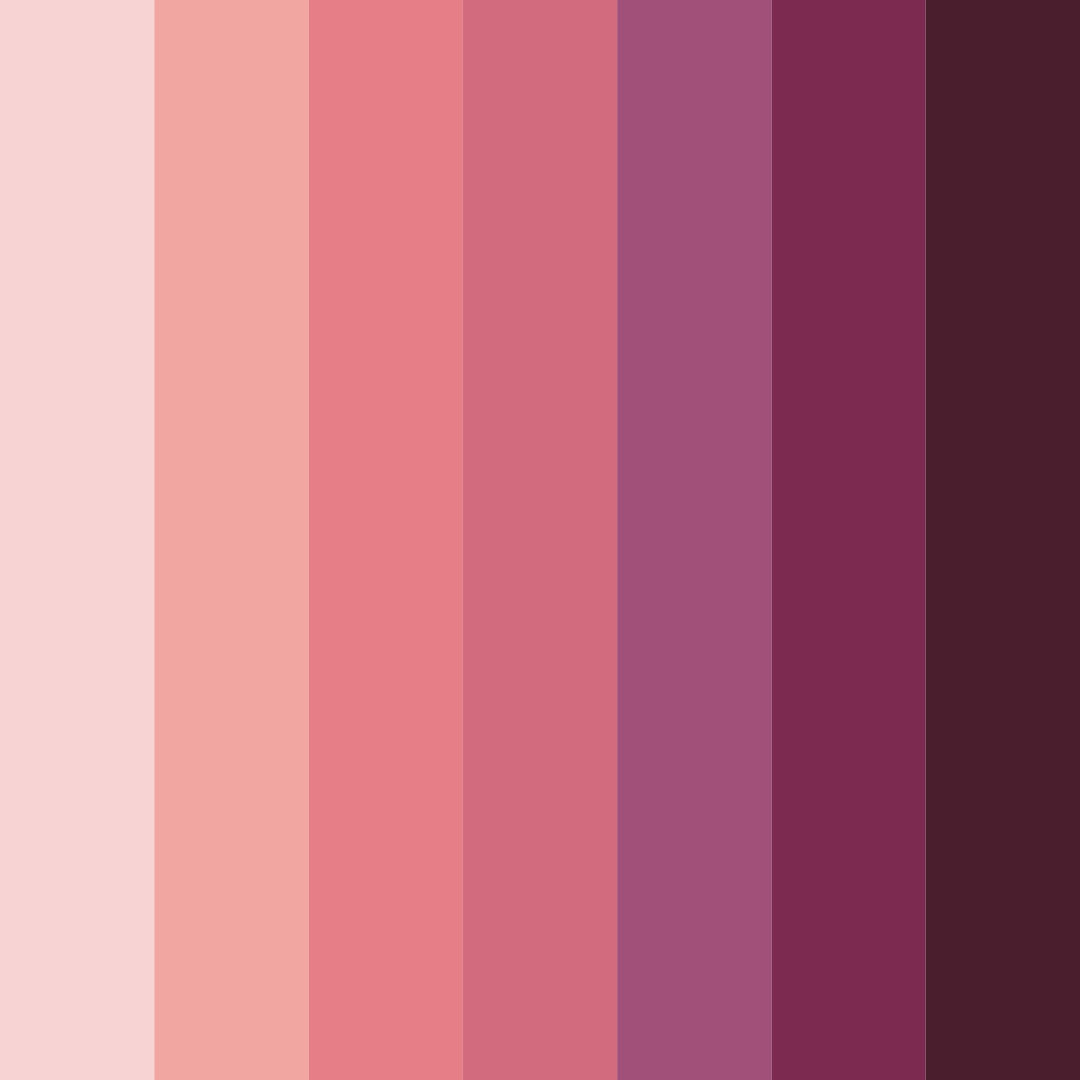 Download pink cherry color palette PNG image (square)
