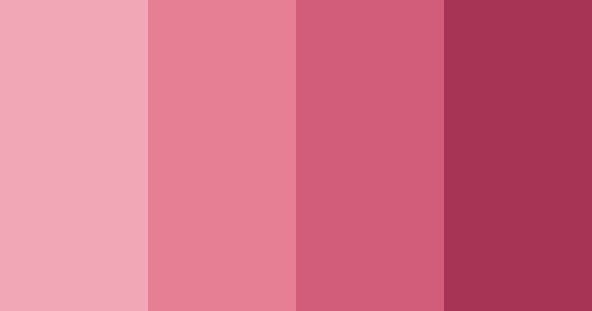 Download pink raspberry color palette PNG image (landscape)