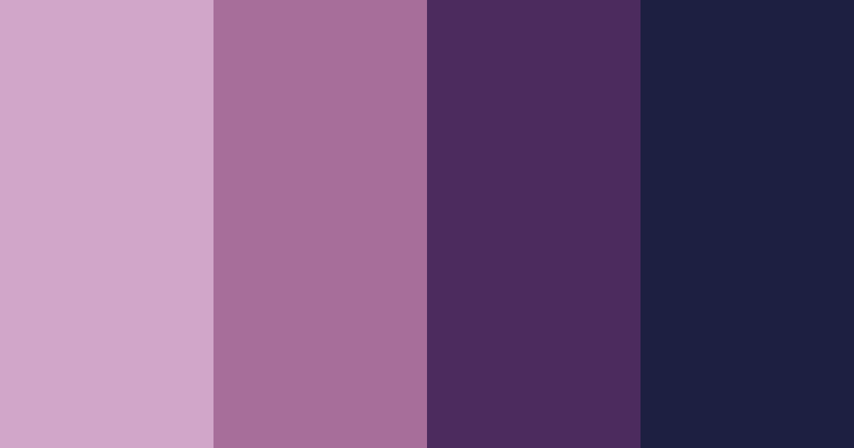 Download midnight blossom color palette PNG image (landscape)