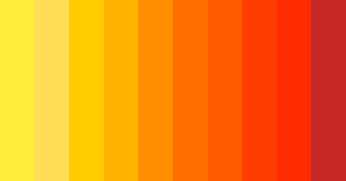 Download yellow sunrise color palette PNG image (landscape)
