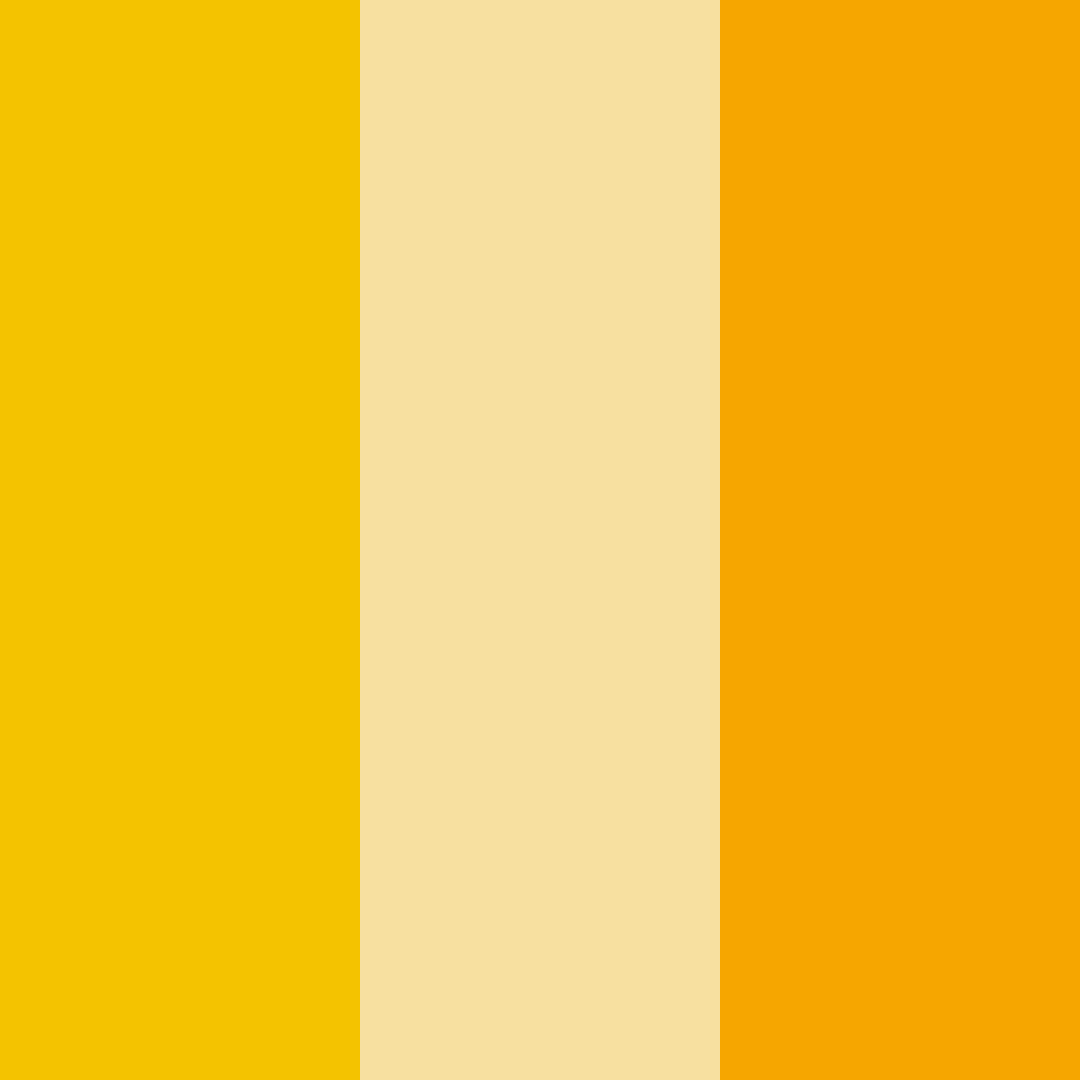 Download yellow sunshine color palette PNG image (square)