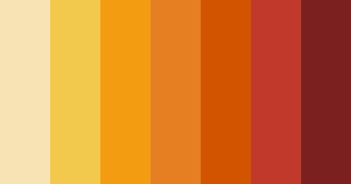 Download autumn blaze color palette PNG image (landscape)