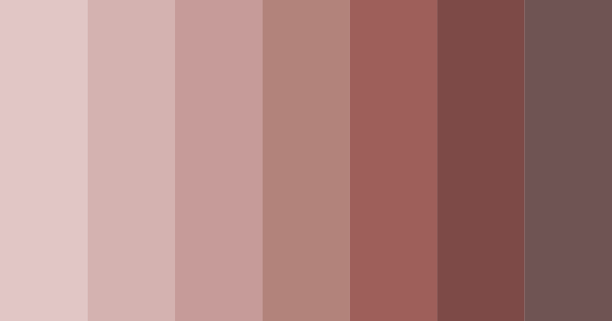Download shades of brown color palette PNG image (landscape)