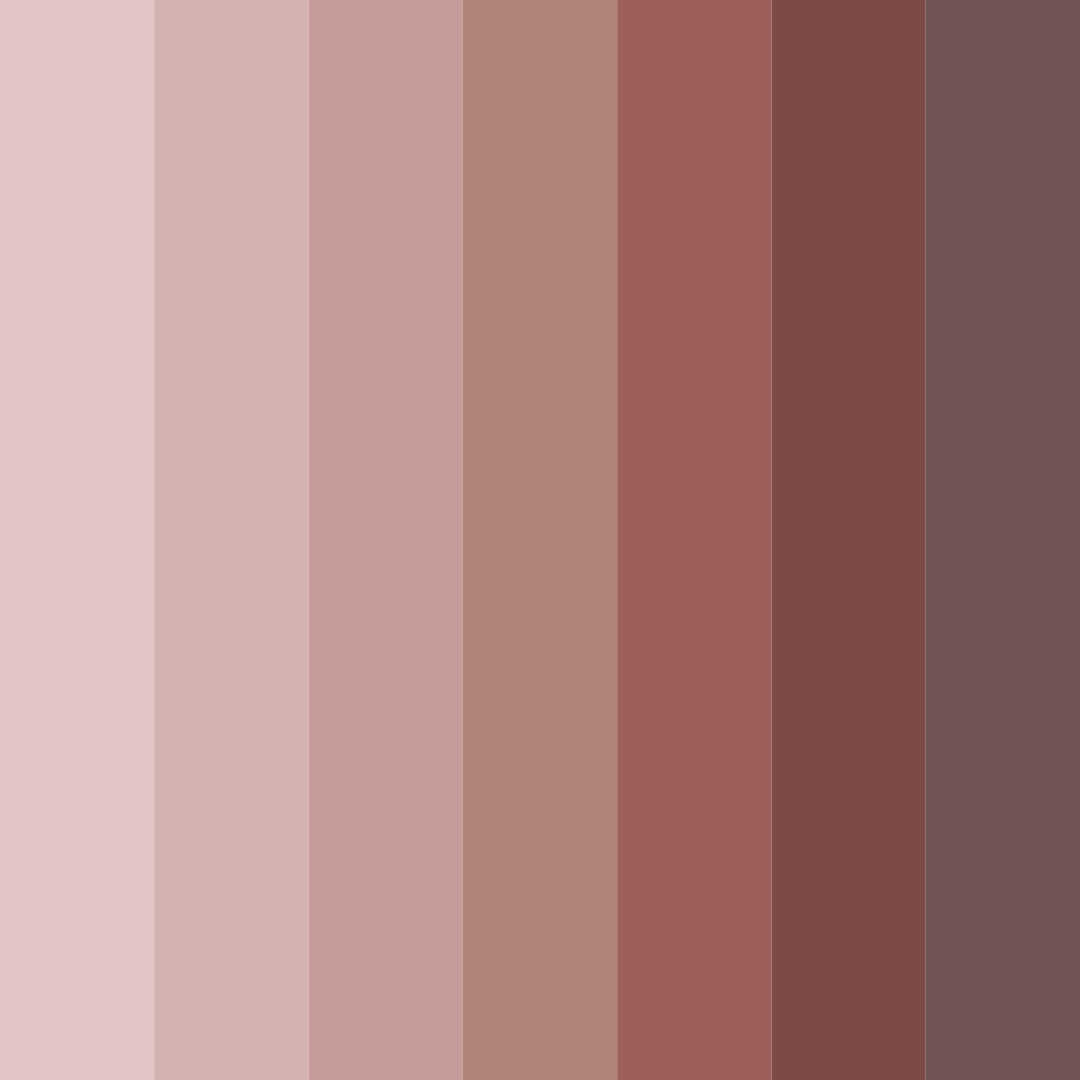 Download shades of brown color palette PNG image (square)